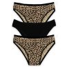 Γυναικείο Βαμβακερό Μπικίνι Κιλοτάκι Leopard Print - 3 Τεμαχίων