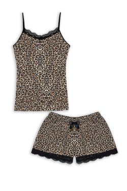 Γυναικείο Βαμβακερό Babydoll Leopard