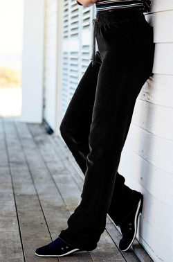 Γυναικείο Βελουτέ Παντελόνι Black