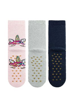 Alternative view of Κάλτσα Παιδική Πετσετέ Cute Unicorn - 3τμχ