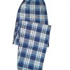 Ανδρικό Βαμβακερό Παντελόνι Πυτζάμα Blue Plaid