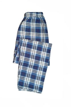 Ανδρικό Βαμβακερό Παντελόνι Πυτζάμα Blue Plaid