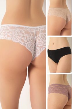 Γυναικείο Δαντελένιο Brazil Κιλοτάκι - 4 Τεμαχίων