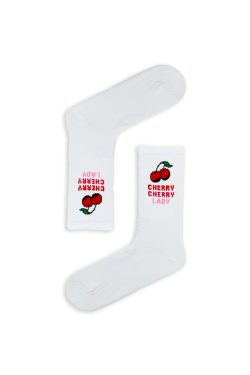 Κάλτσα Unisex με Σχέδιο Cherry Lady