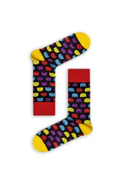 Κάλτσα Unisex με Σχέδιο Pacman Faces