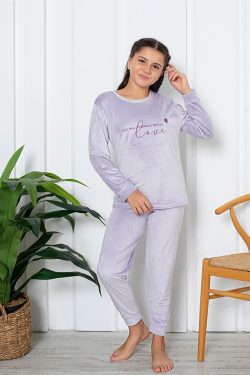 Πυτζάμα Παιδική Βελούδινη Love