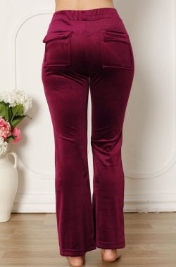 Γυναικείο Βελουτέ Παντελόνι Με Τσέπες Magenda