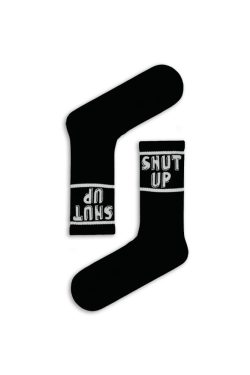 Κάλτσα Unisex με Σχέδιο Shut Up