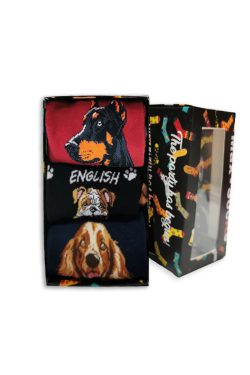 Κάλτσα Unisex με Σχέδιο Dogs - 3τμχ