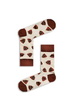 Κάλτσα Unisex με Σχέδιο Poo Faces