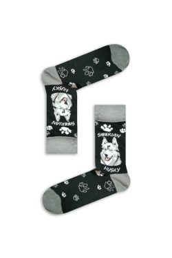 Alternative view of Κάλτσα Unisex με Σχέδιο Dogs - 3τμχ