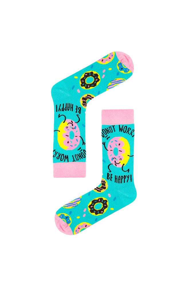 Κάλτσα Unisex με Σχέδιο Donuts Happy