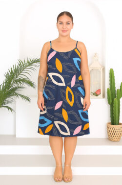 Γυναικείο Φόρεμα Blue Leaf