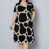 Γυναικείο Φόρεμα Black & Beige