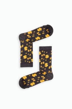 Κάλτσα Unisex με Σχέδιο Dark Grey Dollars