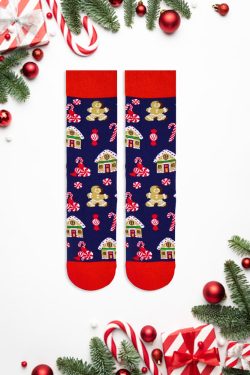 Κάλτσα Unisex με Σχέδιο Candy House