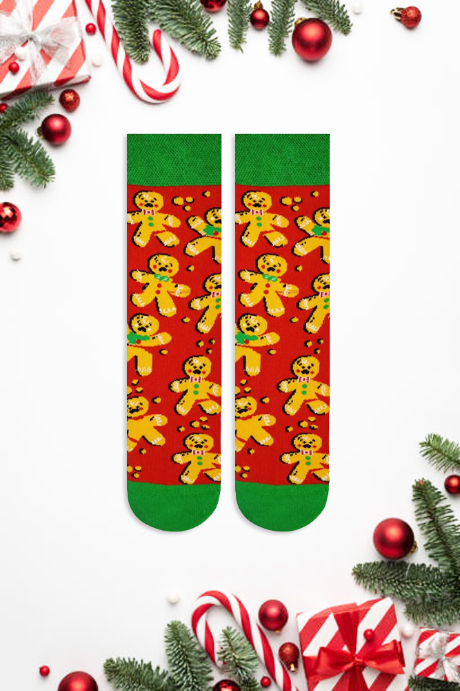 Κάλτσα Unisex με Σχέδιο Cookie