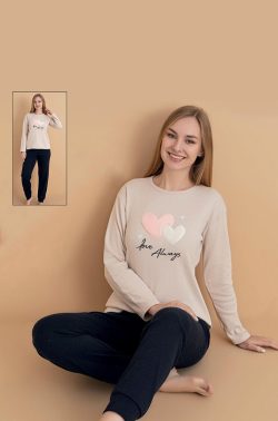 Γυναικεία Βαμβακερή Πυτζάμα Love Always