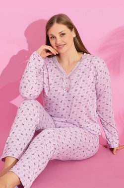 Γυναικεία Βισκόζ Πυτζάμα Little Roses